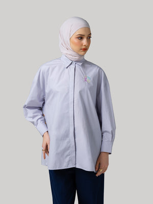 GALE OVERSIZED TOP LILAC