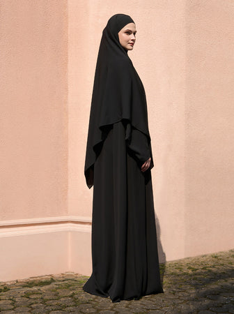 AKIFA PLAIN ABAYA BLACK