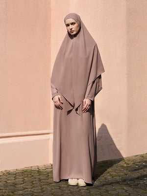 AKIFA PLAIN ABAYA MAUVE