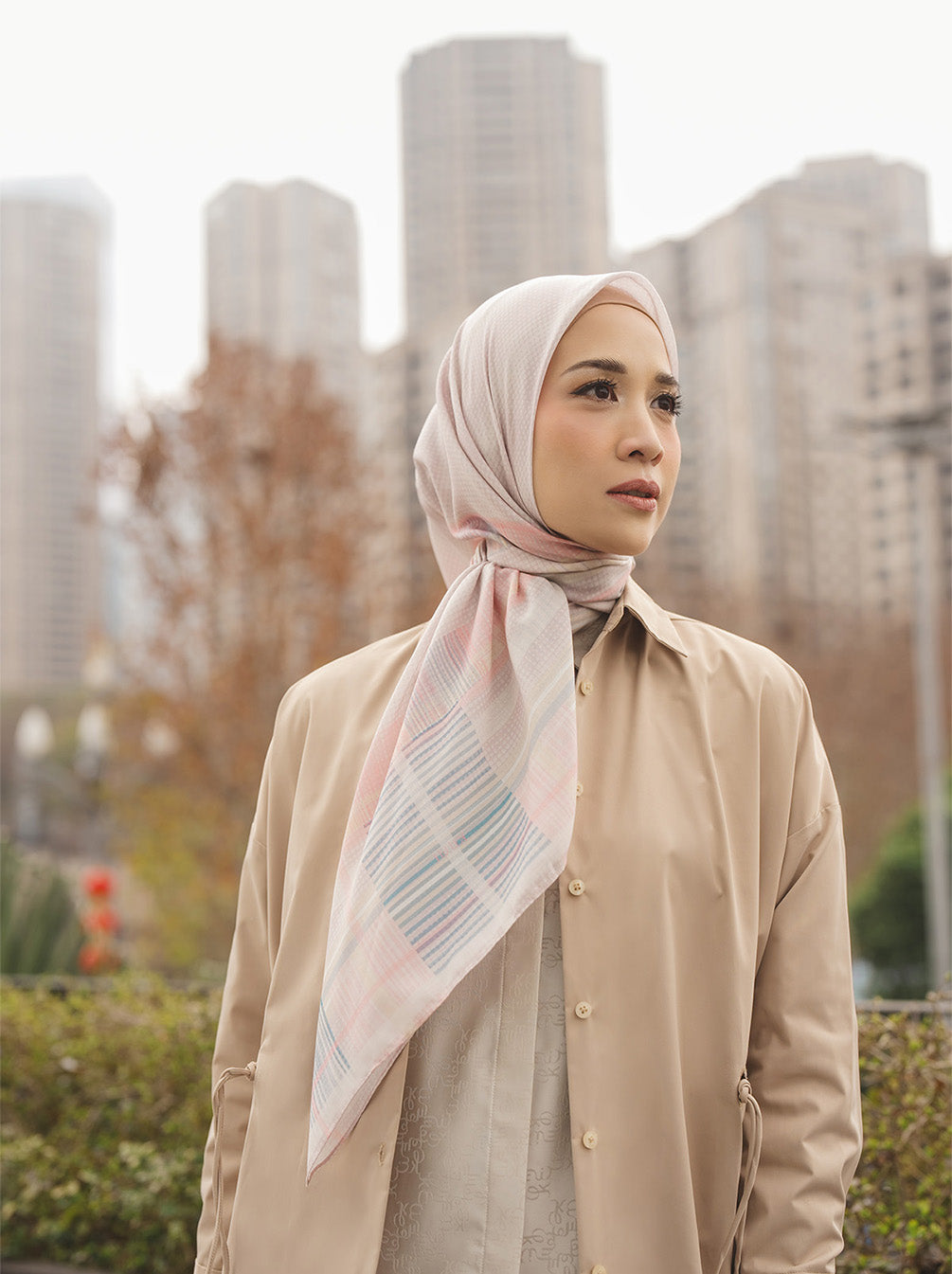 HEMA SIGNATURE SCARF CYAN