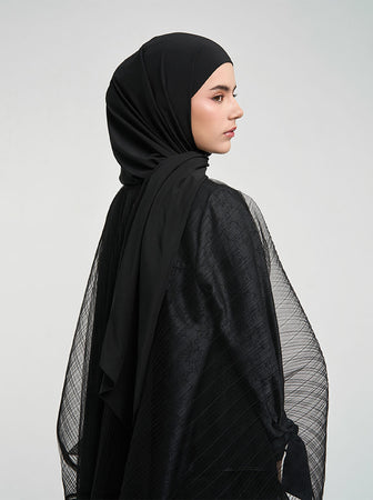 AIRLITE PASHMINA INSTANT PLAIN BLACK