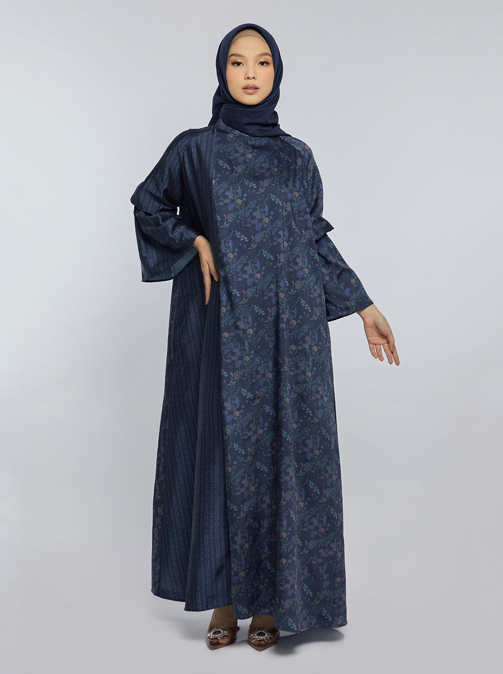 FAYLA DRESS NAVY â Kami Idea