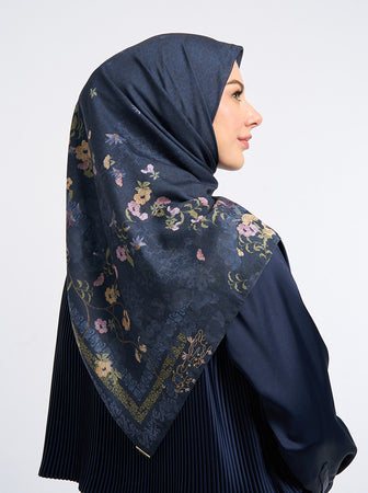 KIMAYYA SIGNATURE SCARF NAVY