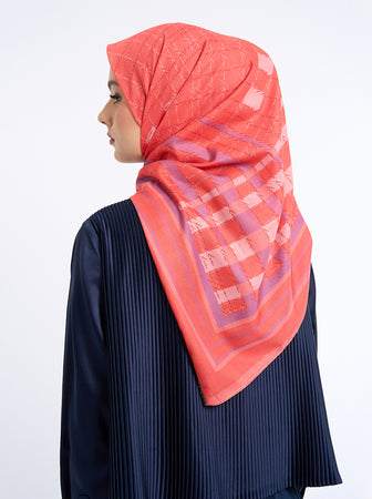 MONO RIDDLE SIGNATURE SCARF RADIANT RED