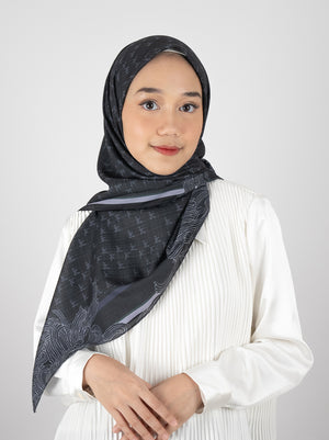 MONOGRAM SIGNATURE SCARF DARK NAVY