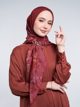 NUANSA SIGNATURE SCARF ROSEWOOD