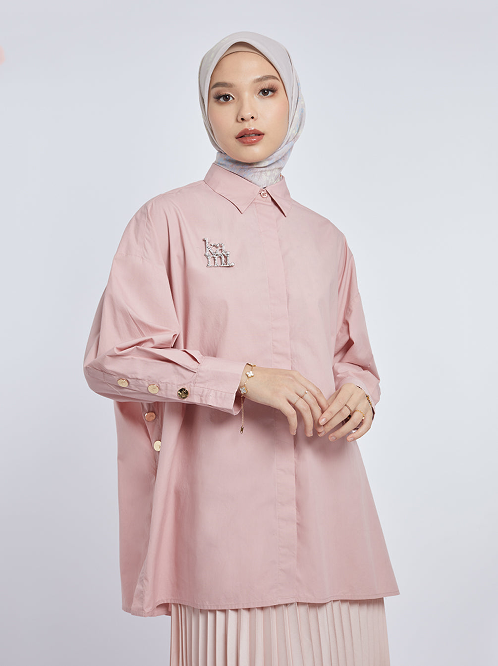 GALE TOP PLAIN PINK