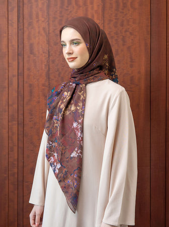 KATLA MAHIKA SIGNATURE SCARF BROWNY