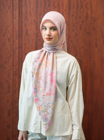 KATLA MAHIKA SIGNATURE SCARF PEACH