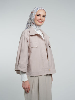 KEYRA OVERSIZED OUTER BEIGE