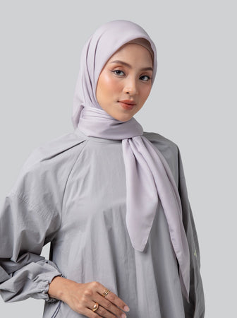 LIGHT VOILE SCARF PLAIN FOSSIL