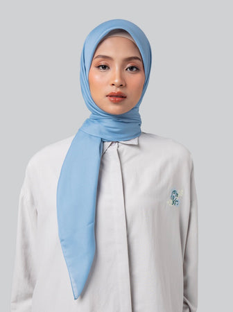 LIGHT VOILE SCARF PLAIN SKY