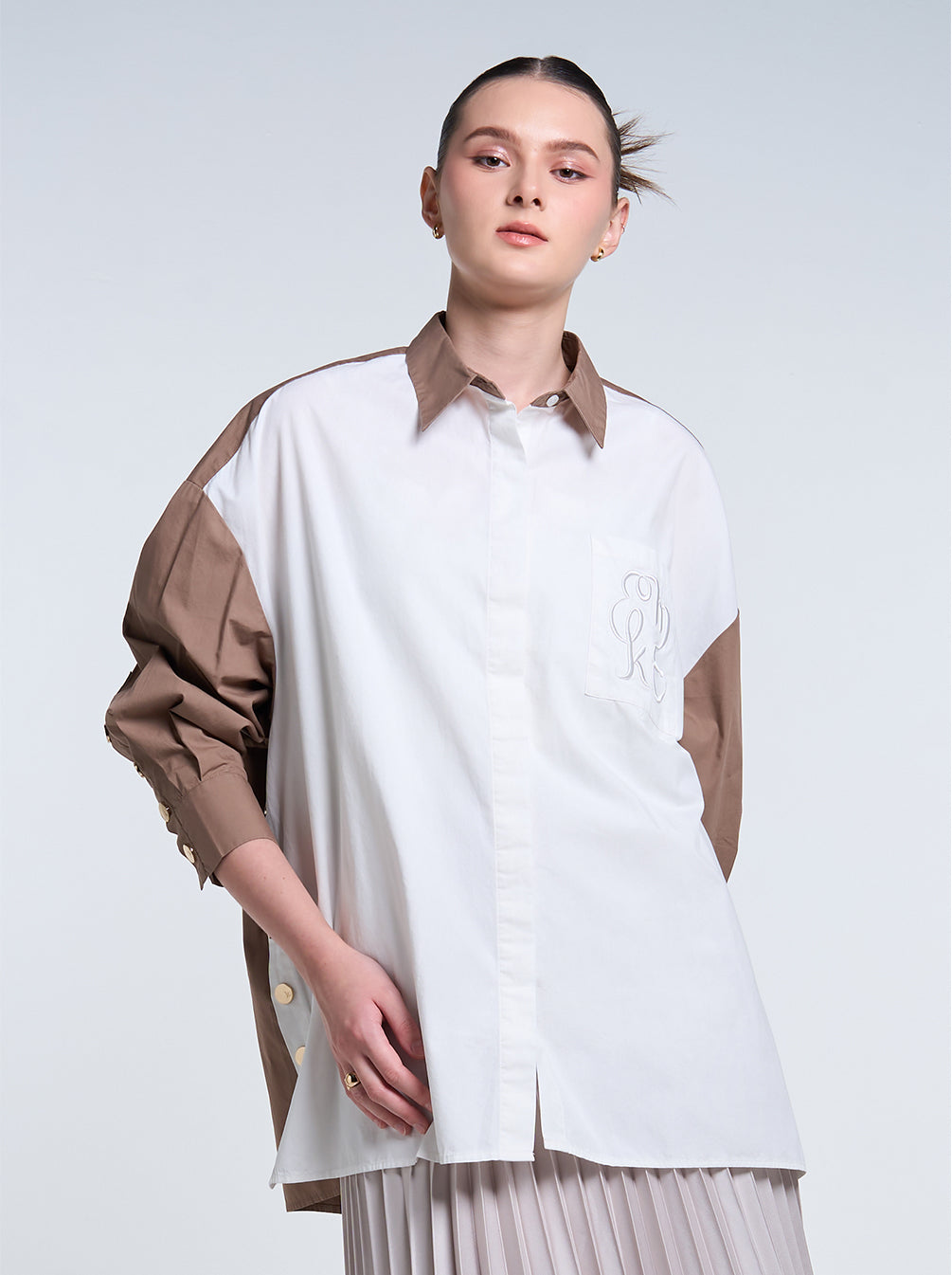 GALE TOP PLAIN IVORY COCO