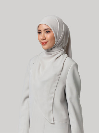 C.A.L.M SYAR'I SCARF PLAIN LIGHT CREAM