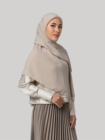 C.A.L.M SYAR'I SCARF PLAIN WARM BEIGE