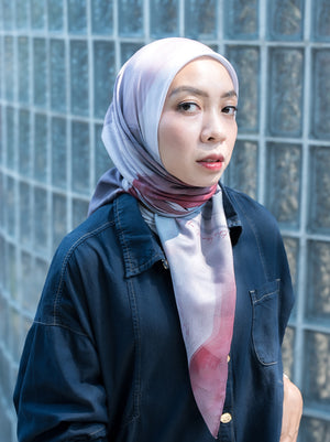 REVERIE SIGNATURE SCARF MULBERRY