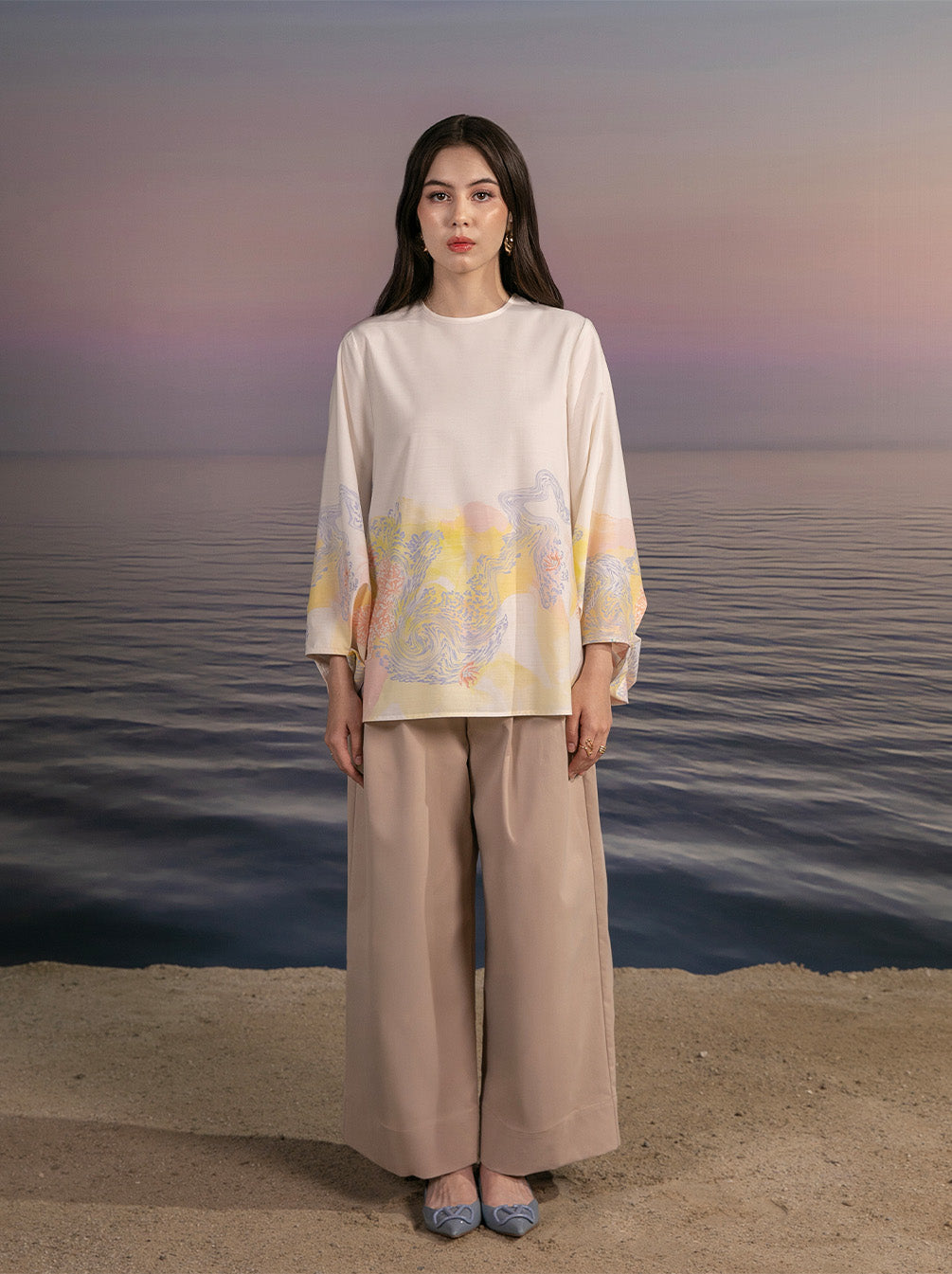 VELYA PUFF SLEEVES TOP WHITE