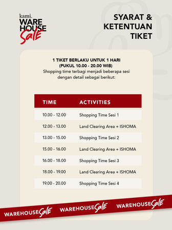 TICKET KAMI WAREHOUSE SALE DAY 2