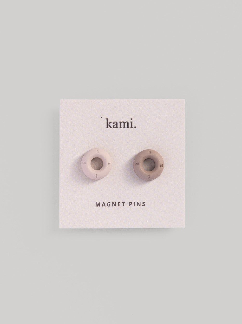 VALIRA DOUGHNUT 2 PIN JEWELLERY BROWN PINK