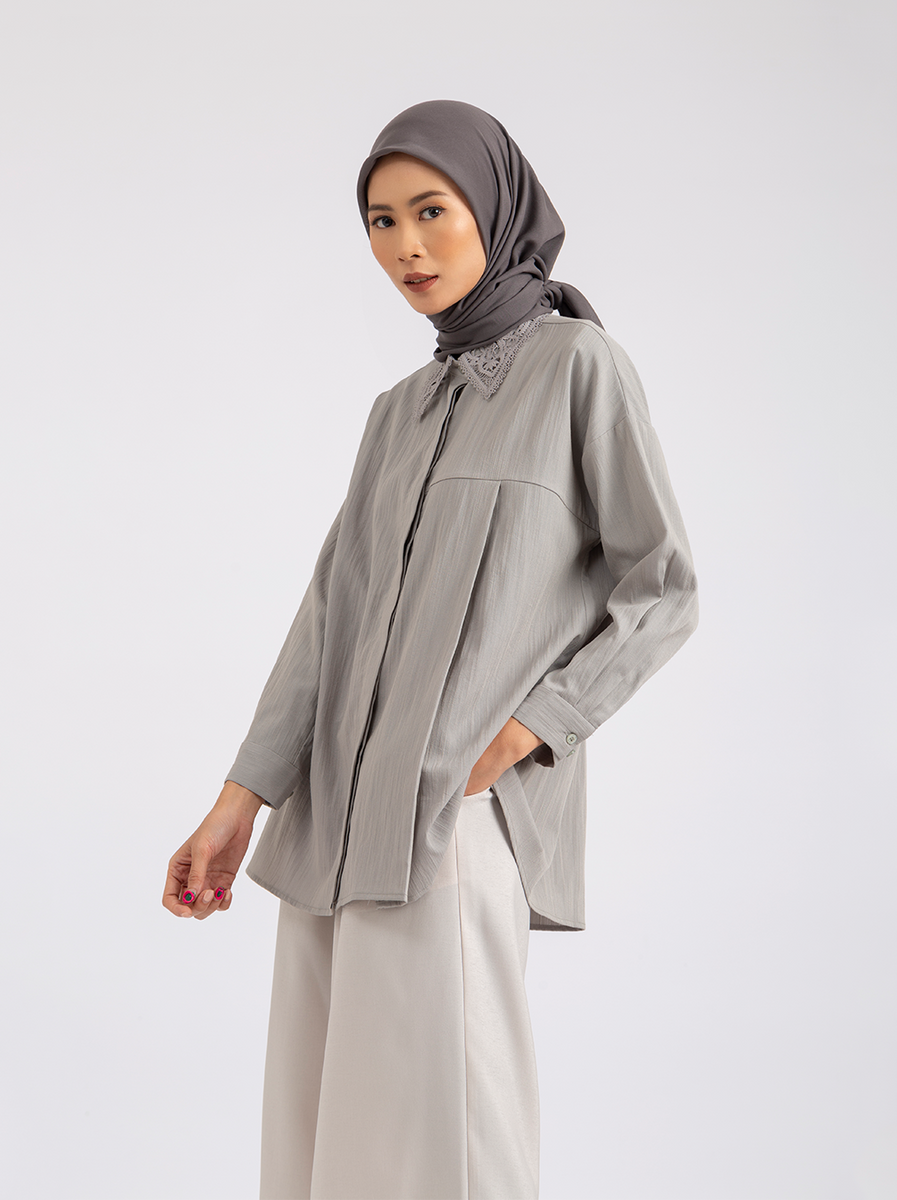 FEBE TOP PLAIN GLACIER GREY – Kami Idea