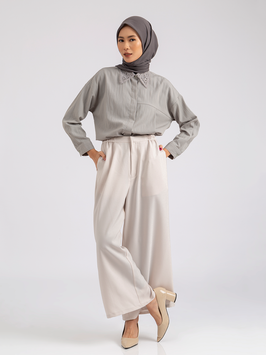 KIAN PANTS PLAIN GREY – Kami Idea