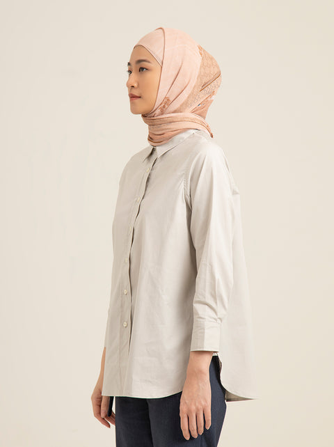 ABEL TOP PLAIN DUSTY BEIGE – Kami Idea