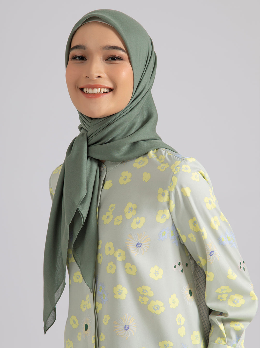 AIRY VOILE SCARF PLAIN GRANITE